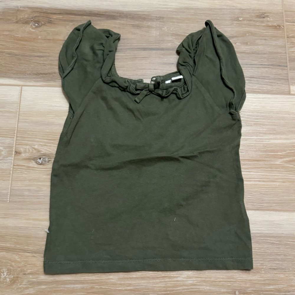 2T Janie and Jack green top